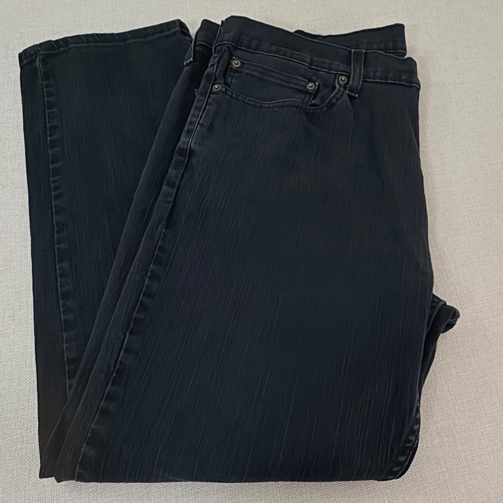Levis 559 Relaxed Straight Jeans Mens 38x30 Black Denim Pants